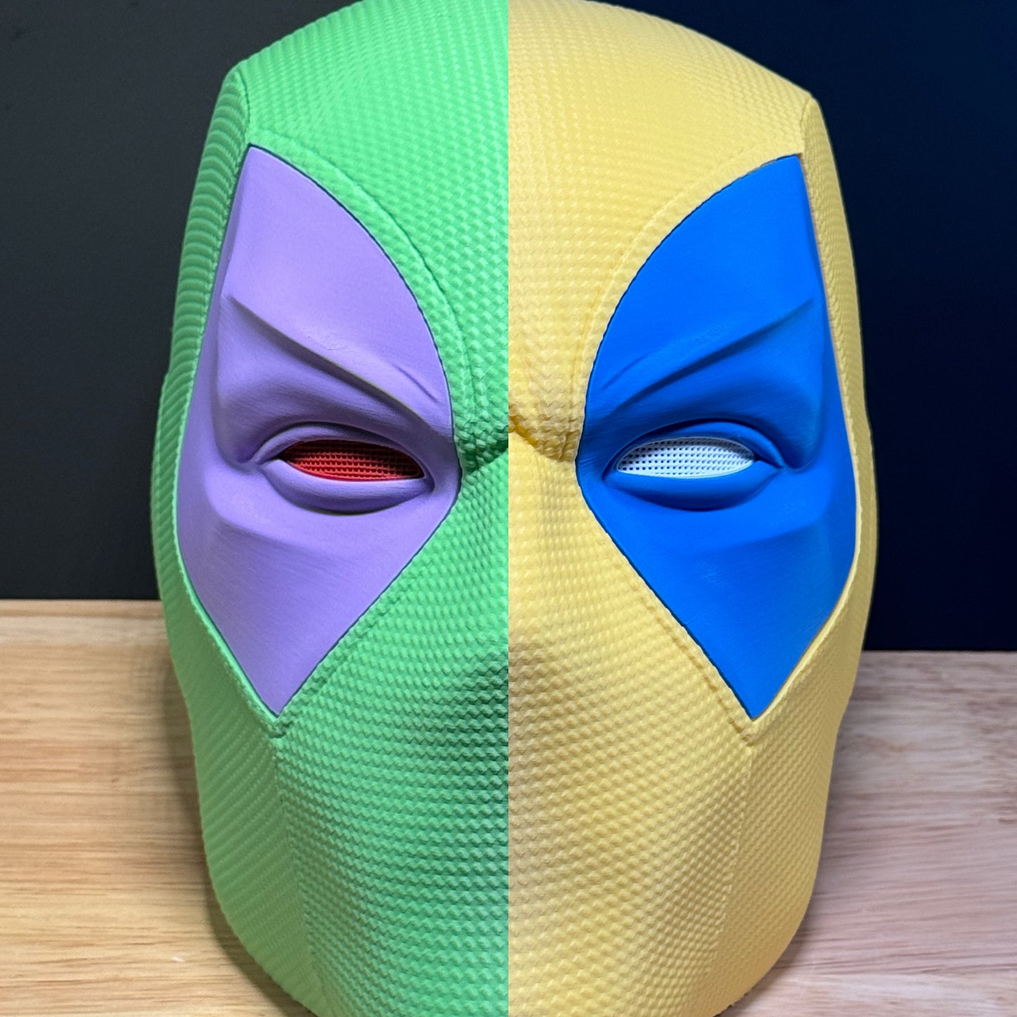 Comicbook Deadpool Inspired Helmet Mask 3D Printed Cosplay