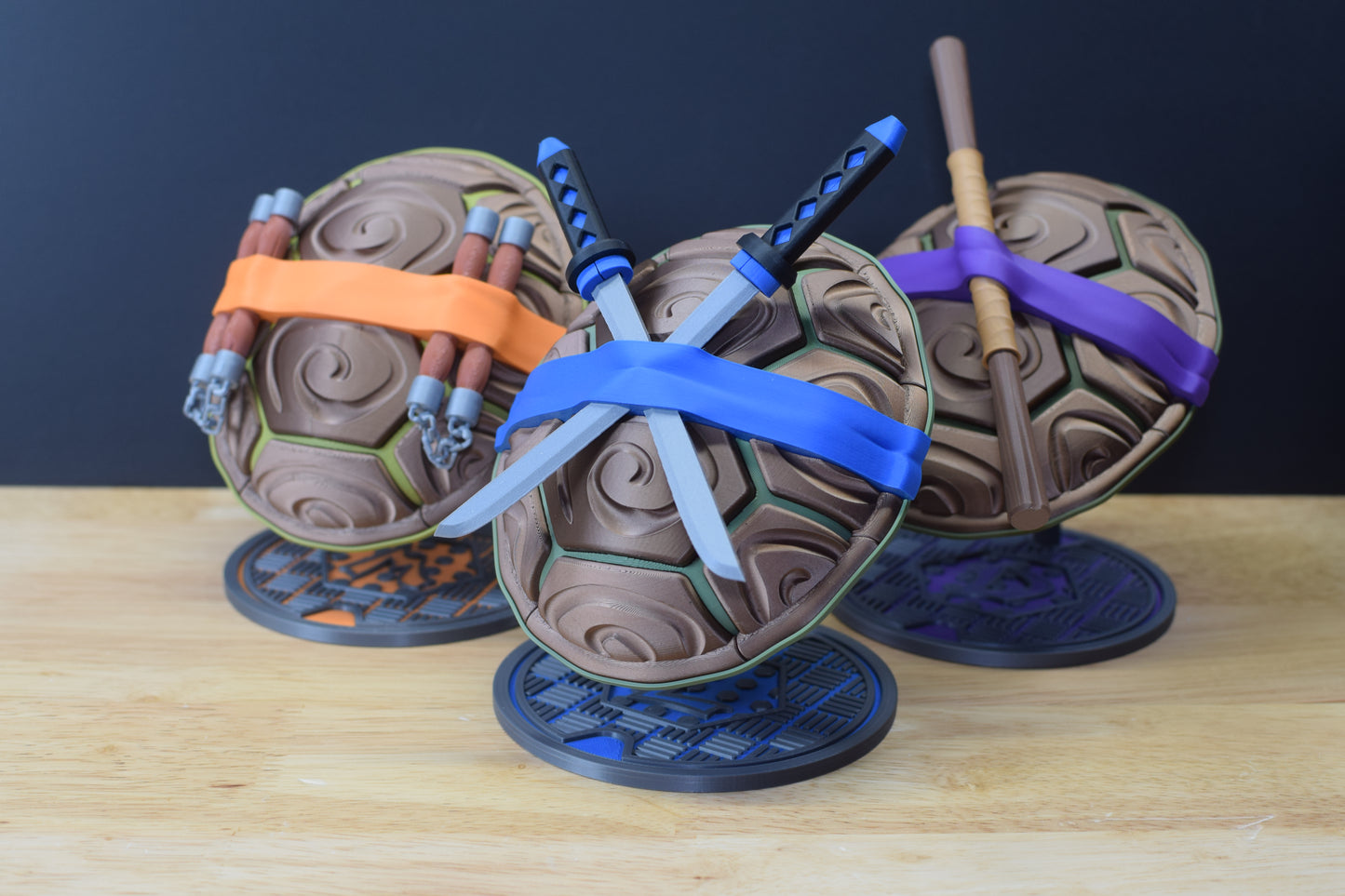 Ninja Turtles Shell Desktop Accessory Display – TMNT Inspired Collectible