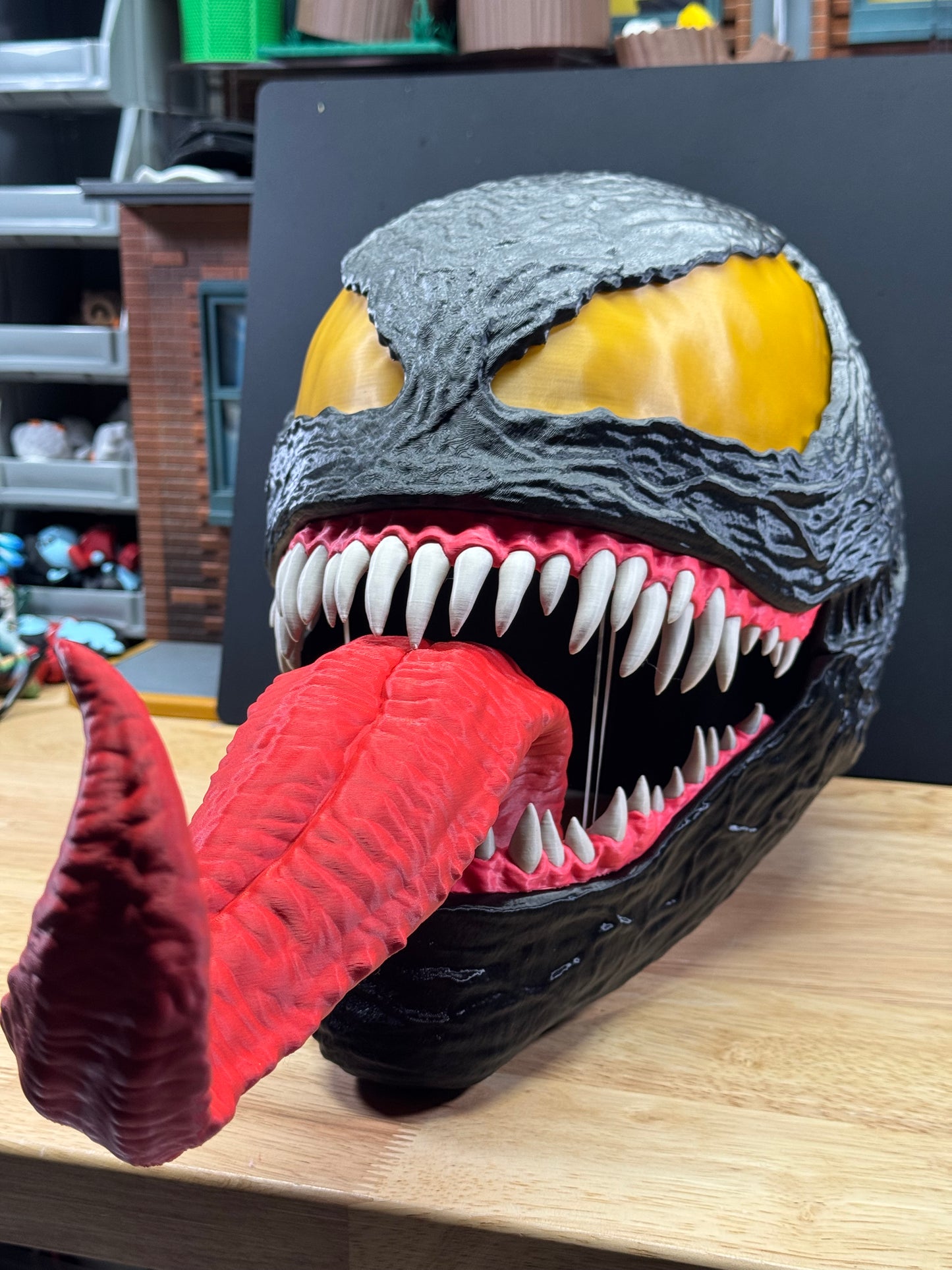 Venom Movie Inspired Helmet - 3D Printed