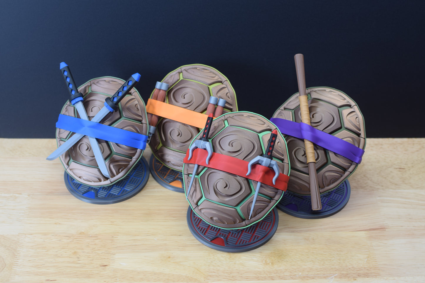 Ninja Turtles Shell Desktop Accessory Display – TMNT Inspired Collectible