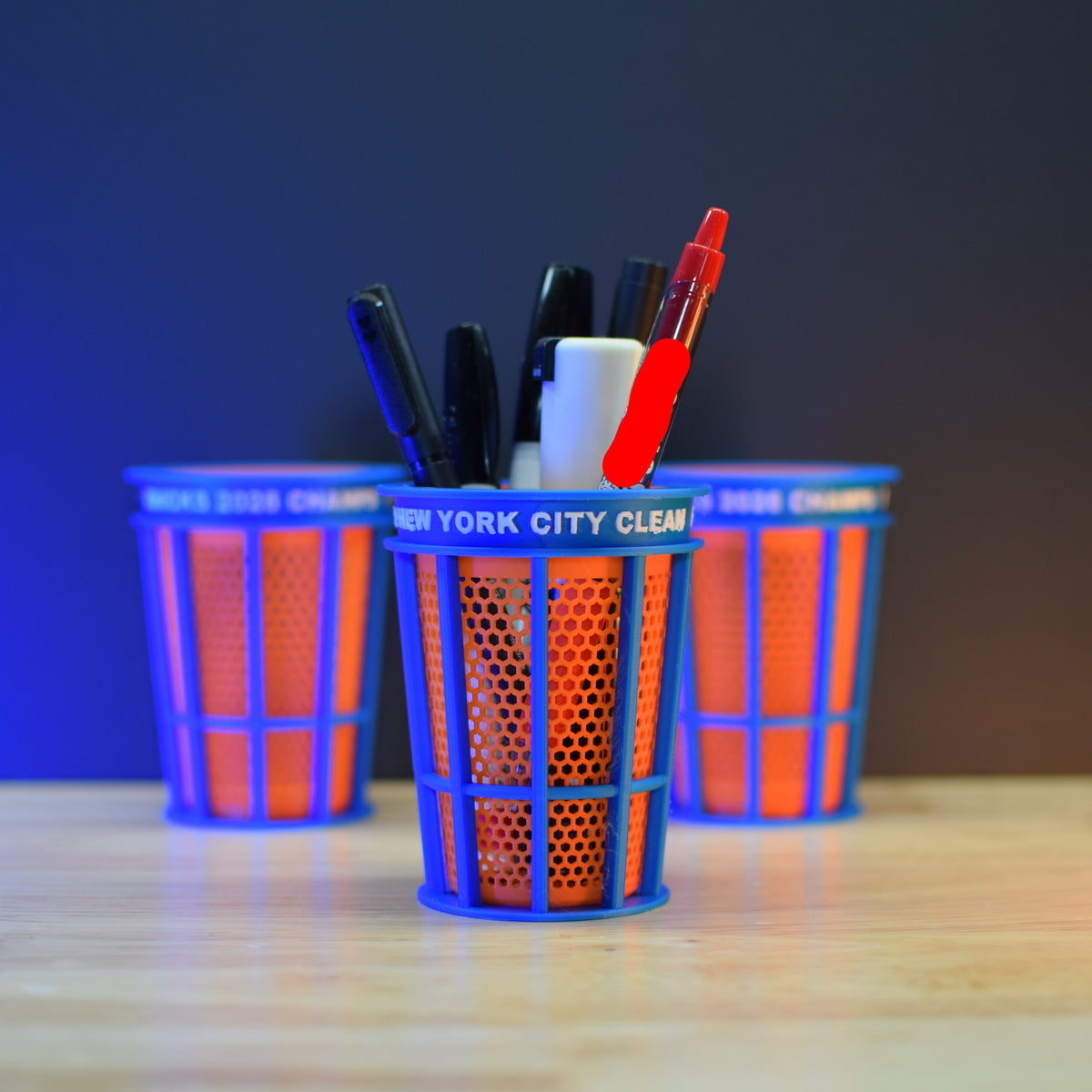 NYC Inspired Diorama Desk Accessories | 3D Printed Urban Miniatures & Organizers