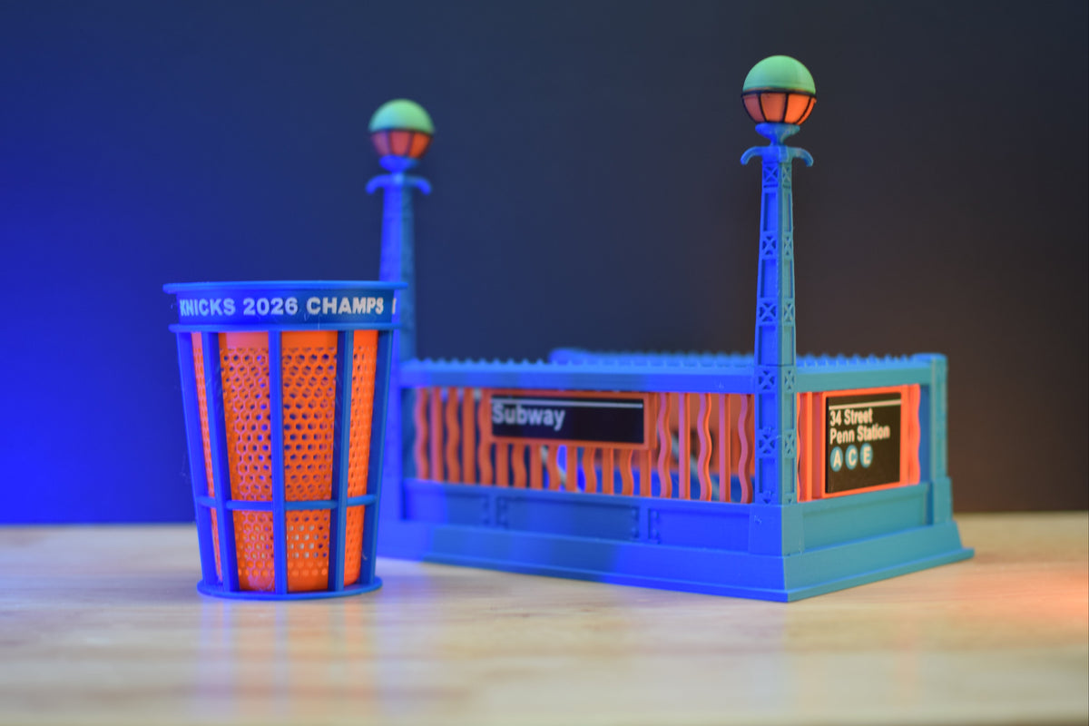 NYC Inspired Diorama Desk Accessories | 3D Printed Urban Miniatures & Organizers