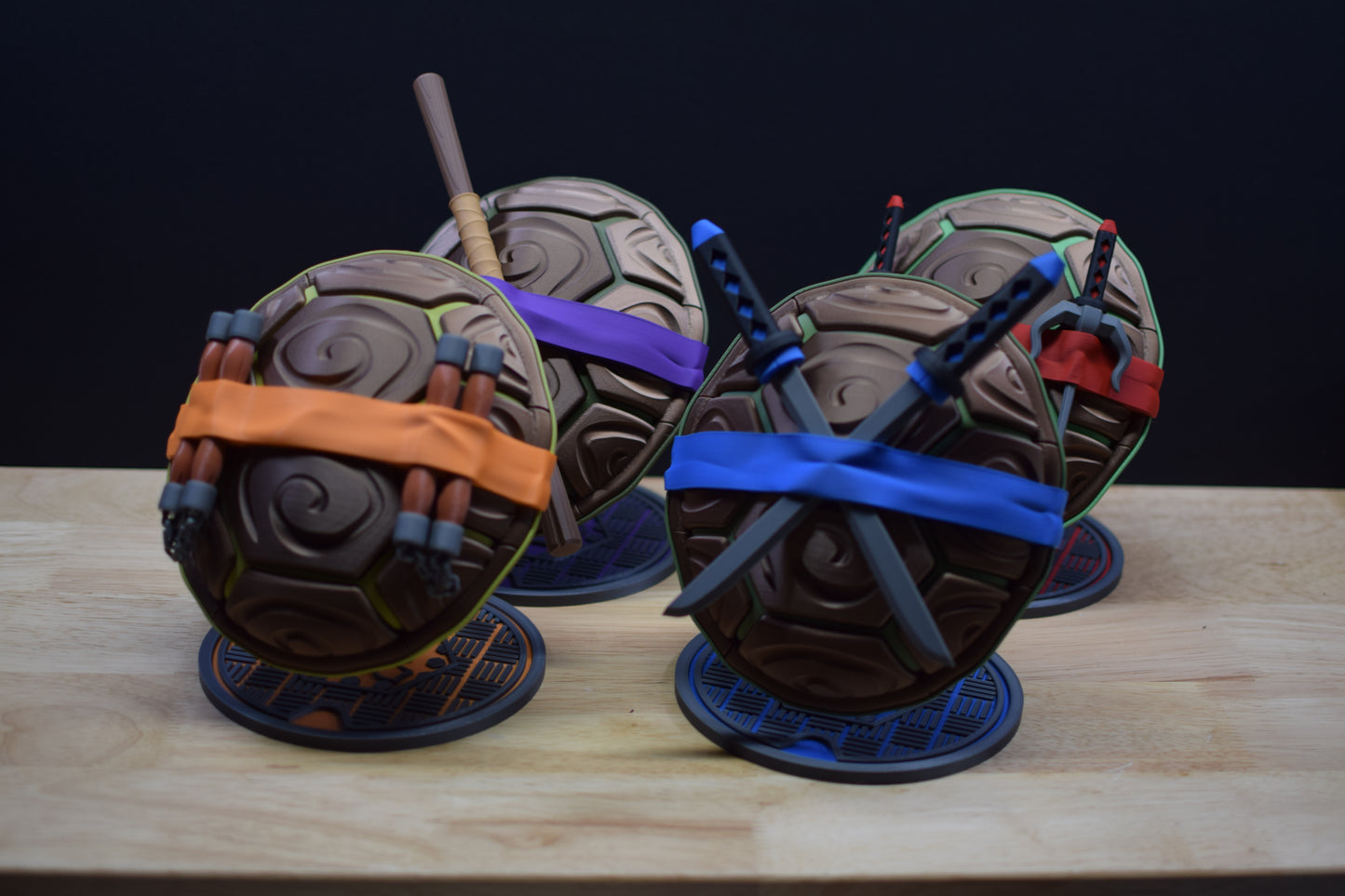 Ninja Turtles Shell Desktop Accessory Display – TMNT Inspired Collectible