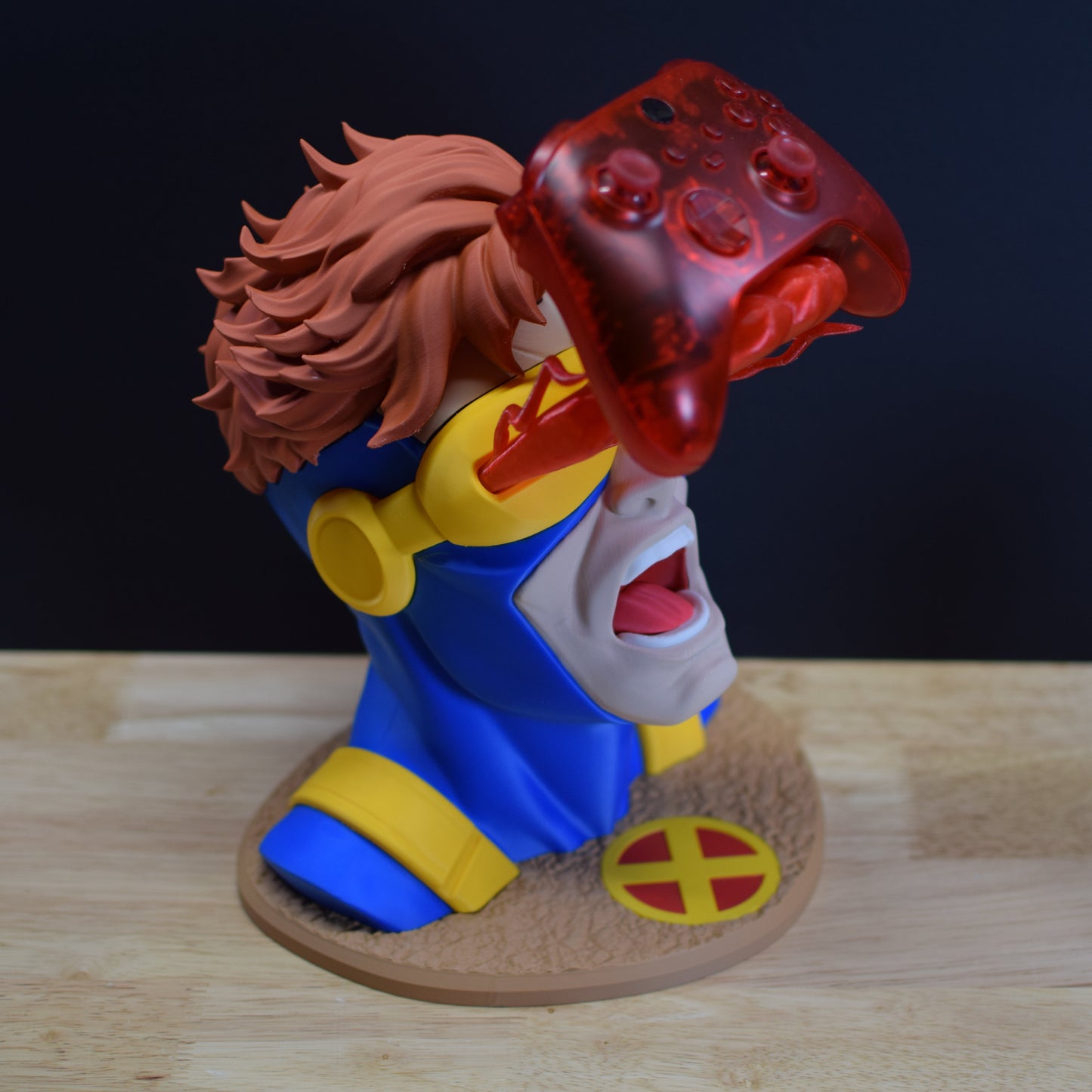 Superhero and Villain Bust Gaming Controller Mount & Desk Display