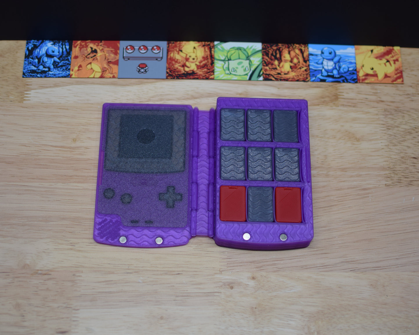 Retro Handheld Folding Game Case | 3D Printed Switch Cartridge Storage & Organizer
