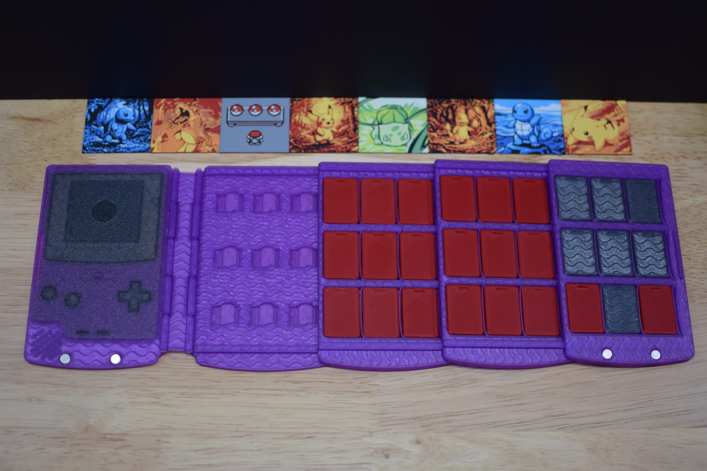 Retro Handheld Folding Game Case | 3D Printed Switch Cartridge Storage & Organizer