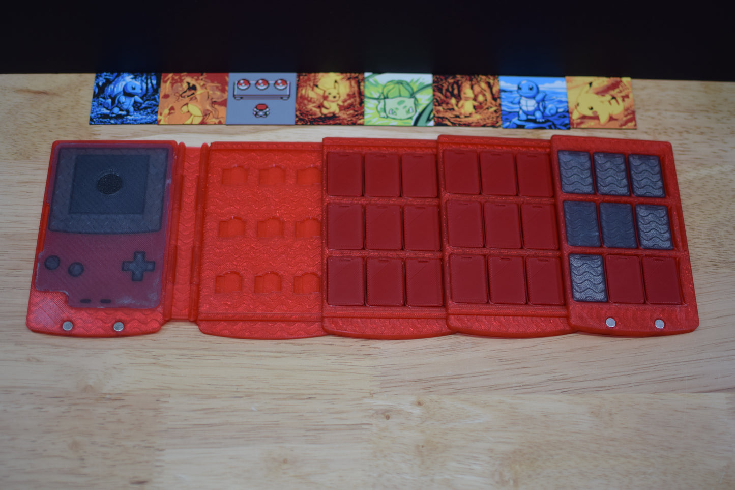 Retro Handheld Folding Game Case | 3D Printed Switch Cartridge Storage & Organizer