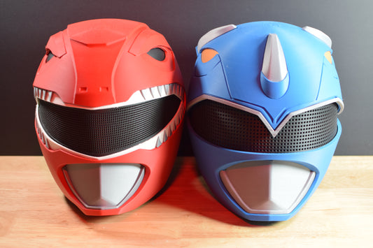 MMPR Inspired Helmets - 3D Printed Cosplay