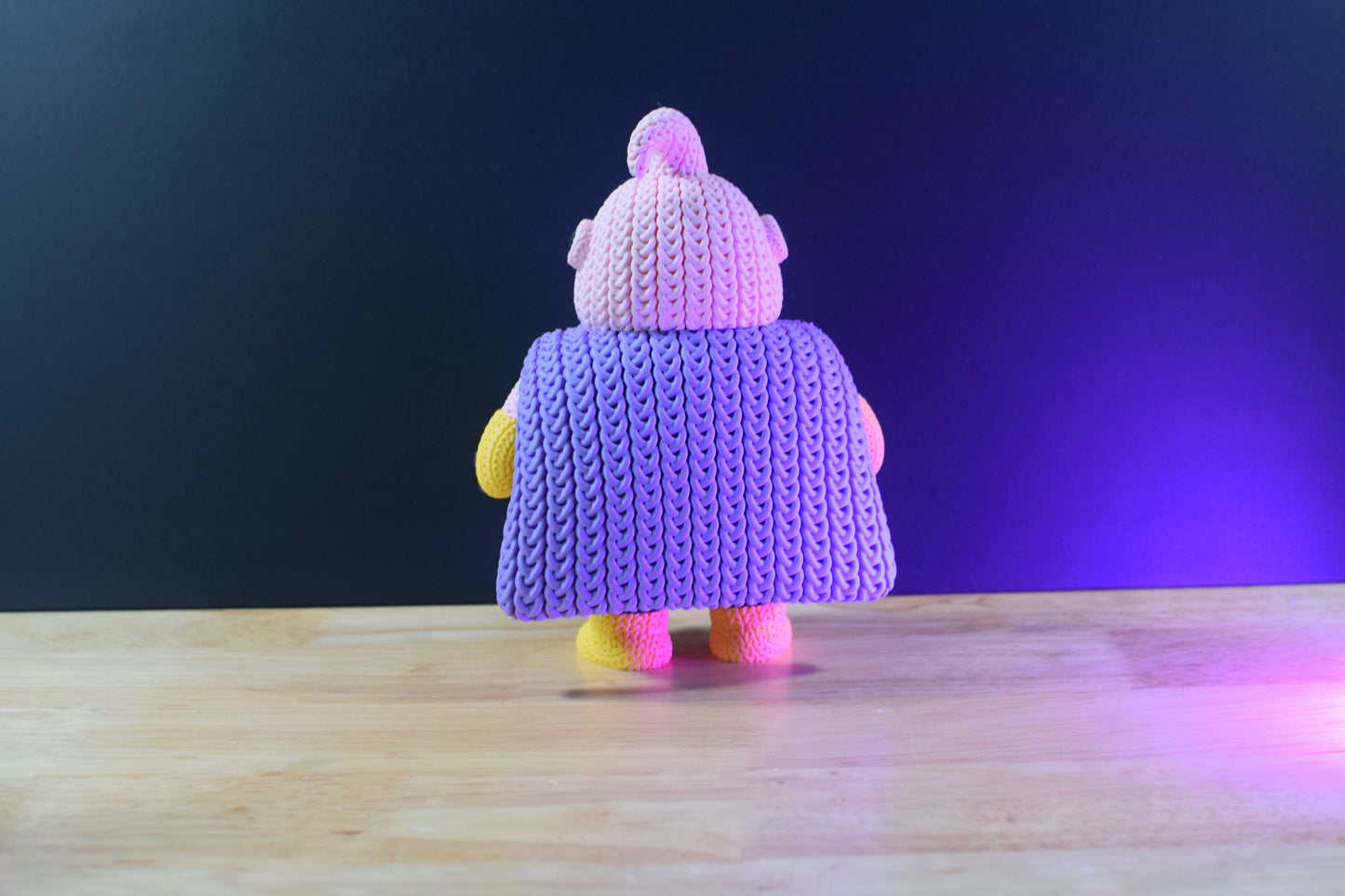 Crochet-Style Anime & Gaming 3D Printed Figures | Pop Culture Collectible Statue