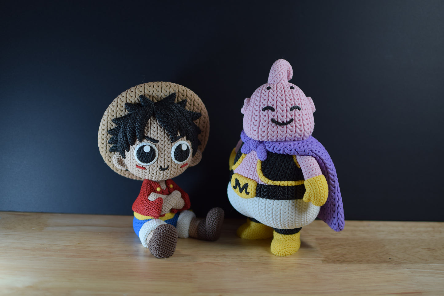 Crochet-Style Anime & Gaming 3D Printed Figures | Pop Culture Collectible Statue