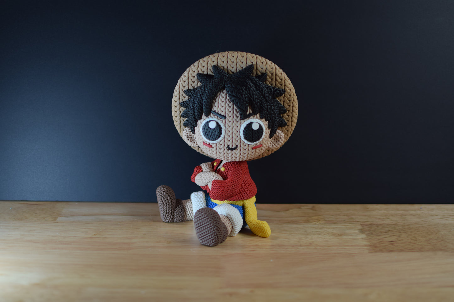 Crochet-Style Anime & Gaming 3D Printed Figures | Pop Culture Collectible Statue