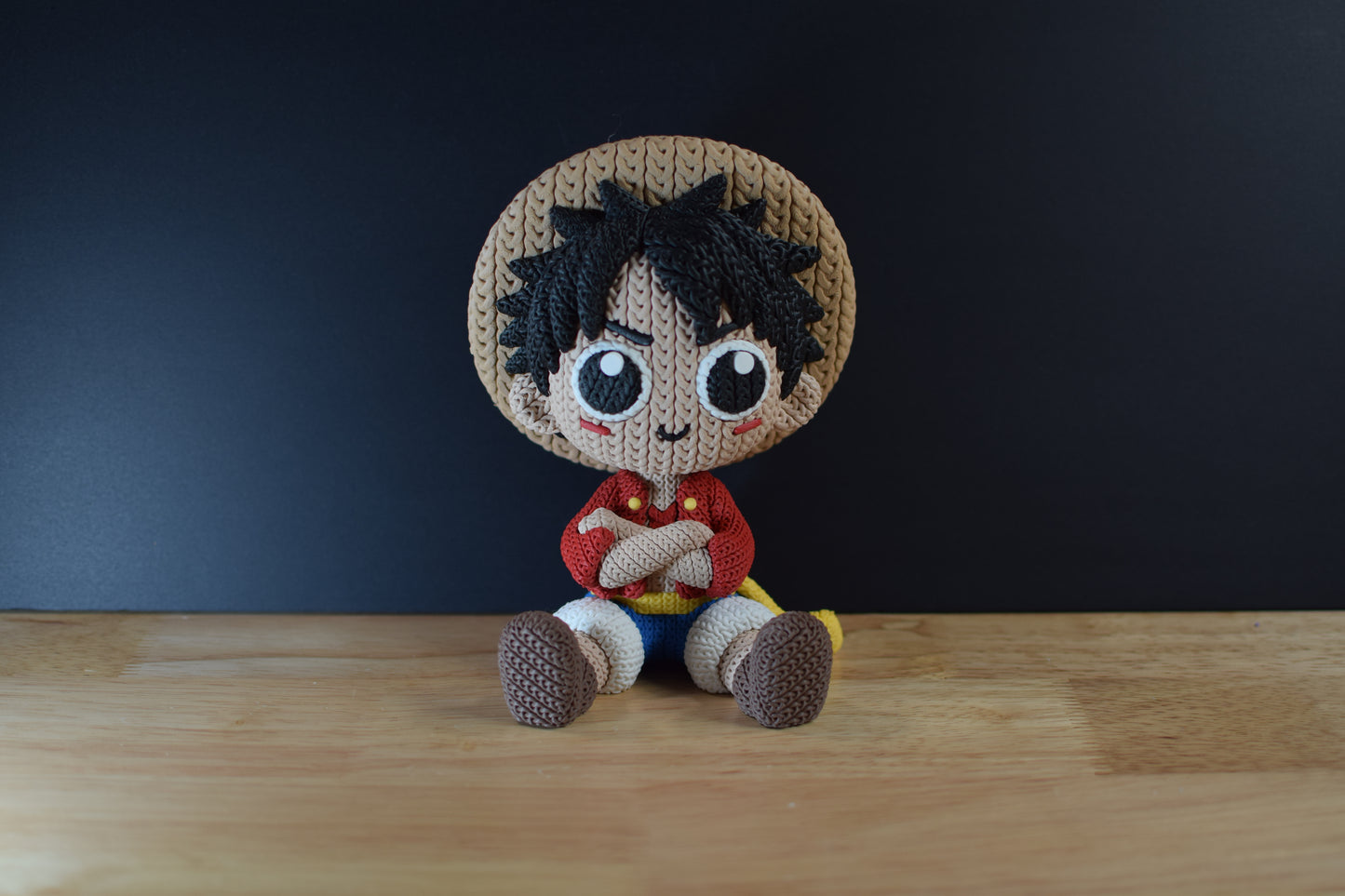 Crochet-Style Anime & Gaming 3D Printed Figures | Pop Culture Collectible Statue