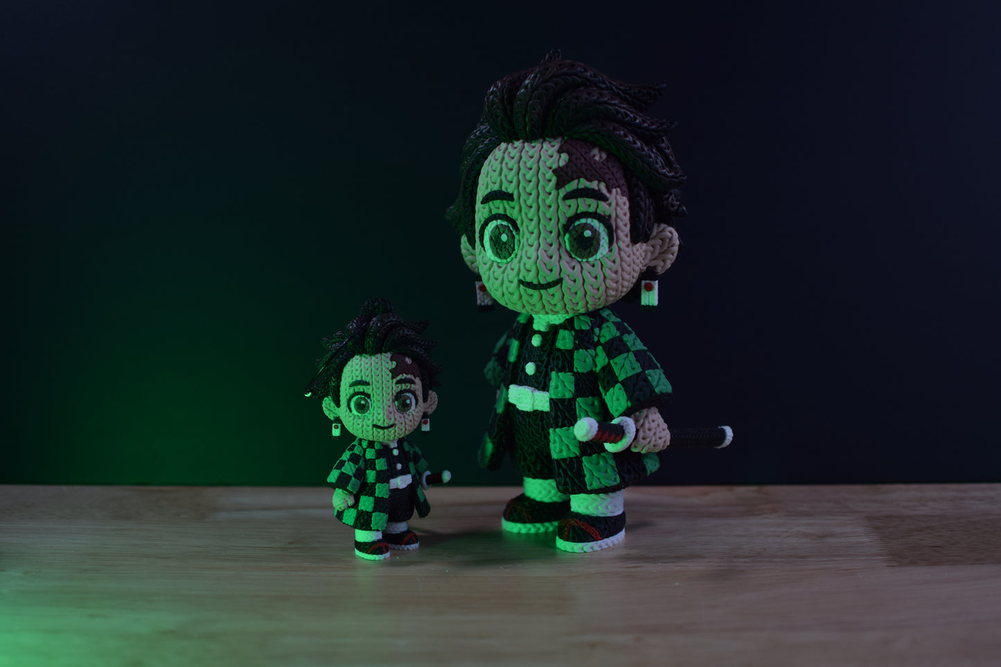 Crochet-Style Anime & Gaming 3D Printed Figures | Pop Culture Collectible Statue