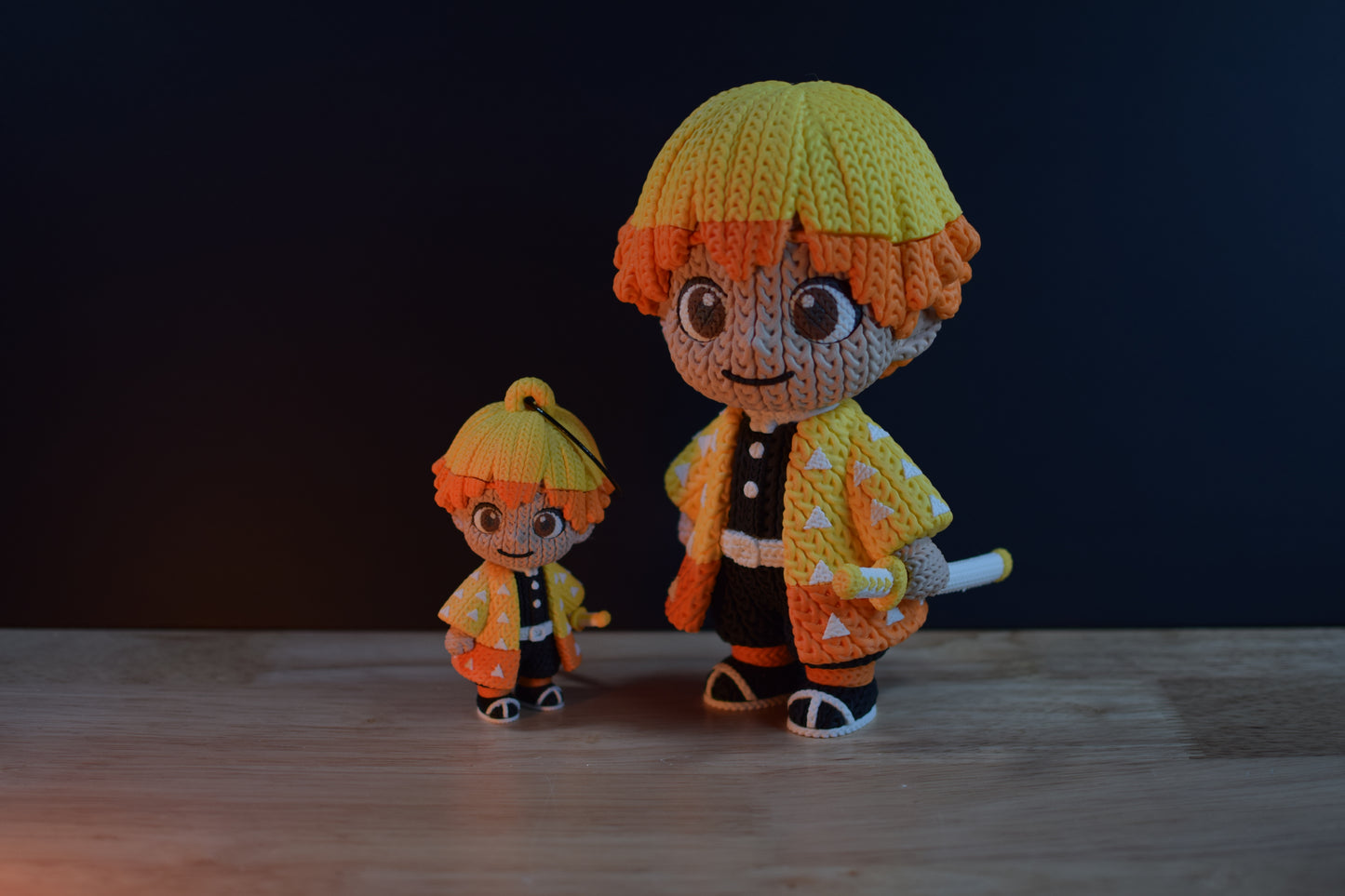 Crochet-Style Anime & Gaming 3D Printed Figures | Pop Culture Collectible Statue