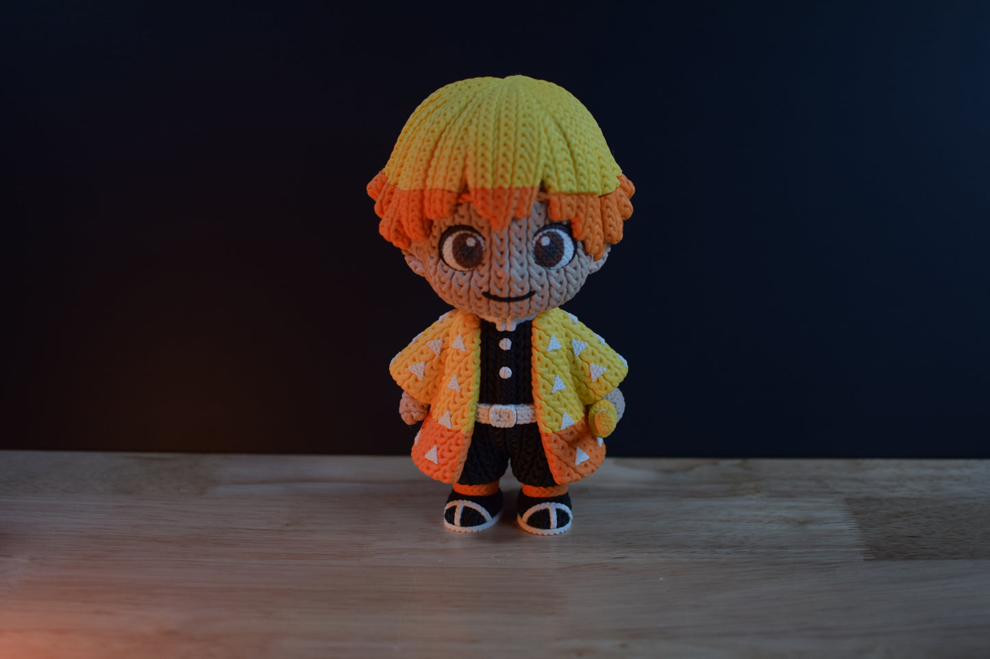 Crochet-Style Anime & Gaming 3D Printed Figures | Pop Culture Collectible Statue