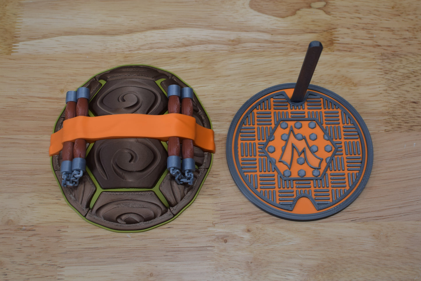 Ninja Turtles Shell Desktop Accessory Display – TMNT Inspired Collectible